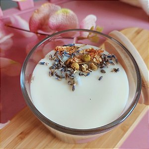 Vela Uma Maya de Lavanda 180g  FLOWERS pavio de algodão