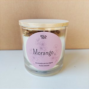 Vela Uma Maya de Morango 180g FLOWERS pavio de algodão