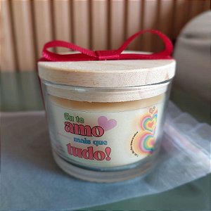 Vela aromática ROMÂNTICA, cera vegetal, 110g - UMA MAYA