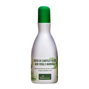 Loção de Limpeza Facil Aloe Vera e Moringa – Livealoe – 210 ml