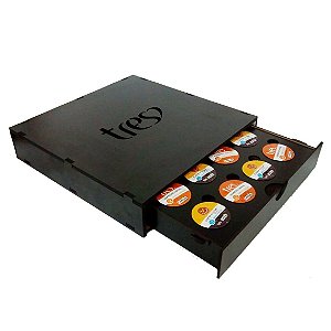 Porta Cápsulas de Café -  Três Corações - 1 Gaveta  16 cápsulas