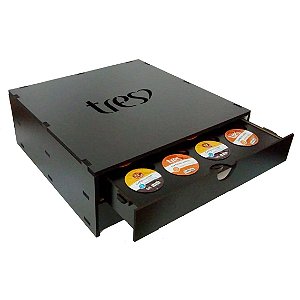 Porta Cápsulas de Café -  Três Corações - 2 Gavetas 32 cápsulas