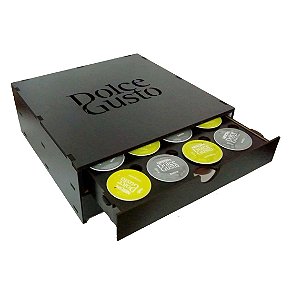 Porta Cápsulas de Café -  Dolce Gusto - 2 Gavetas 32 cápsulas