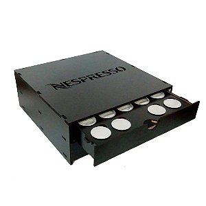Porta Cápsulas de Café -  Nespresso- 2 Gavetas 48 cápsulas