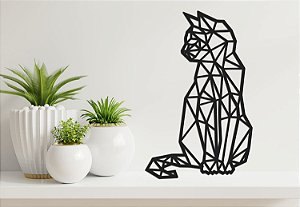 Quadro  Geométrico - Gato