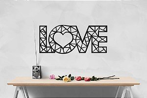 Quadro  Geométrico - Love