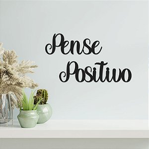 Escrita - Pense positivo