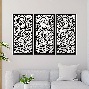 Conjunto de Painéis Decorativos - Gramas ao vento