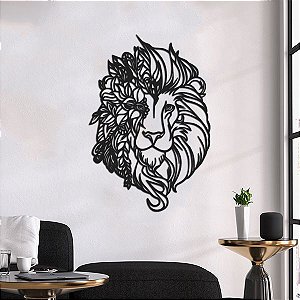 Quadro - Leão Floral
