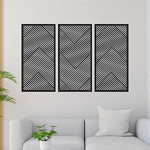 Conjunto de Painéis Decorativos - Listras