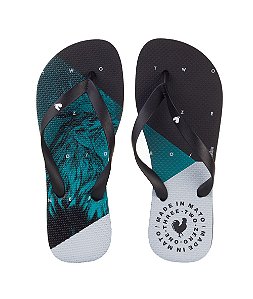 Chinelo Made in Mato Realist Rooster Turquesa