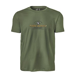 Camiseta Estampada Masculina Made in Mato Company Musgo