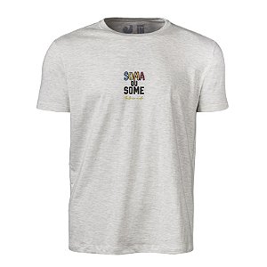 Camiseta Estampada Masculina Made in Mato Soma ou Some Mescla