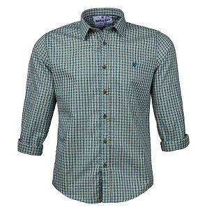 Camisa Masculina Xadrez Manga Longa Made in Mato Verde