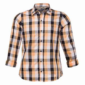 Camisa Masculina Xadrez Manga Longa Made in Mato