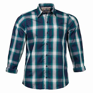 Camisa Masculina Xadrez Manga Longa Made in Mato