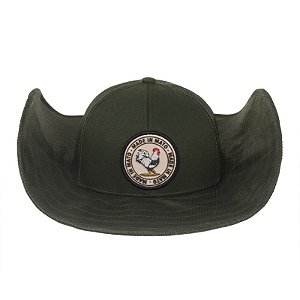 Boné Cap Hat Made in Mato Country Patch Redondo Musgo