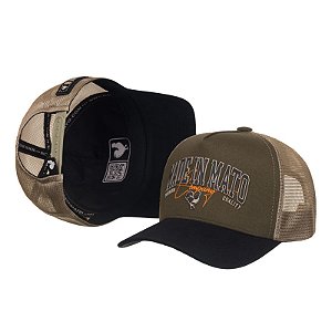 Boné Trucker Made in Mato MIM CO Green e Aba Black