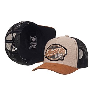 Boné Trucker Made in Mato Farm Sand e Aba Kaki