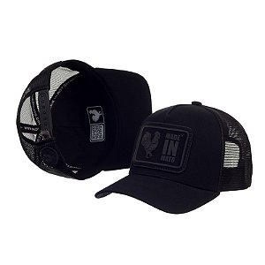 Boné Trucker Made in Mato Logo All Black