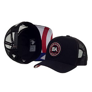 Boné Trucker Made in Mato Estado BA Preto