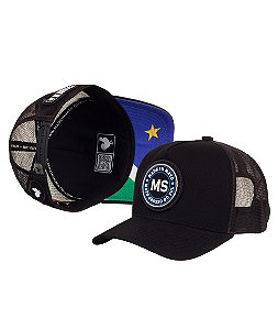 Boné Trucker Made in Mato Estado MS Preto