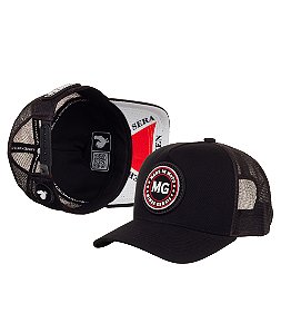 Boné Trucker Made in Mato Estado MG Preto