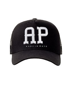 Boné Trucker Made in Mato Estado Amapá Preto