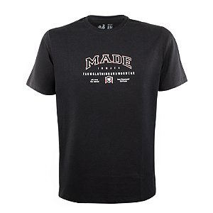 Camiseta Estampada Masculina Made in Mato Farm Preta