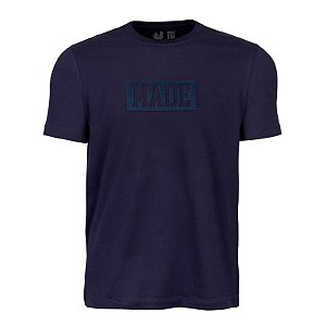 Camiseta Estampada Masculina Made in Mato Frame Marinho
