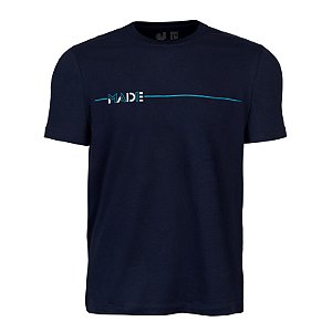 Camiseta Estampada Masculina Made in Mato Line Marinho