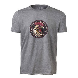 Camiseta Estampada Masculina Galo Side Mescla