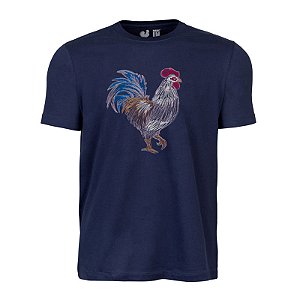 Camiseta Estampada Masculina Made in Mato Galo Marinho
