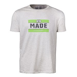 Camiseta Estampada Masculina Made in Mato Mescla Claro