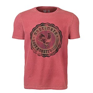 Camiseta Estampada Masculina Made in Mato Stone Vermelha