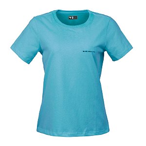 Camiseta Básica Feminina Made in Mato TC Azul