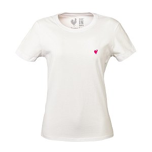 Camiseta Básica Feminina Made in Mato Off White