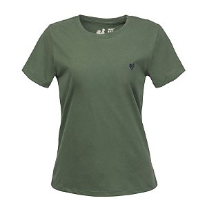 Camiseta Básica Feminina Made in Mato Musgo