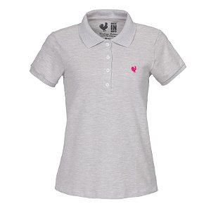 Polo Feminina Made in Mato Mescla Claro