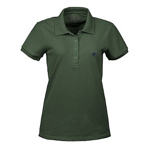 Polo Feminina Made in Mato Verde Musgo