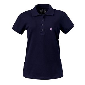 Polo Feminina Made in Mato Azul Marinho