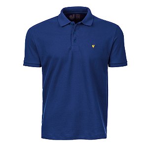 Polo Premium Masculina Made in Mato Azul Royal