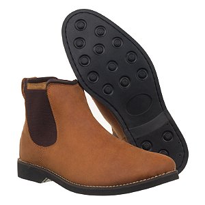 Bota Masculina de Couro Chelsea Made in Mato Castor