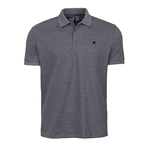 Polo Premium Masculina Made in Mato Mescla Escuro