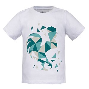 Camiseta Estampada Infantil Made Mosaico Branca