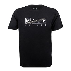 Camiseta Estampada Masculina Made in Mato Stripe Preta