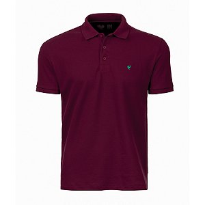 Polo Premium Masculina Made in Mato Bordo
