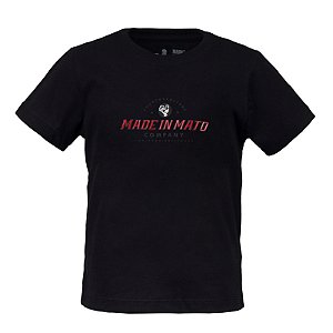 Camiseta Estampada Infantil Made Company Preto