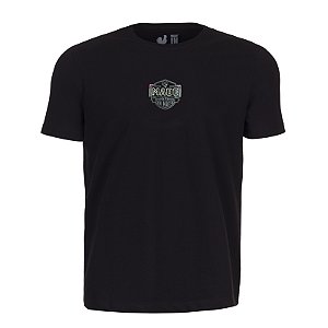 Camiseta Estampada Masculina Made in Mato Cranky Rooster Preto