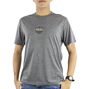 Camiseta Estampada Masculina Made in Mato Cranky Rooster Mescla
